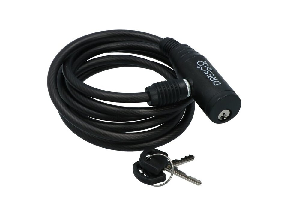 Dresco Kabelslot - 150 CM - 6 MM - Zwart