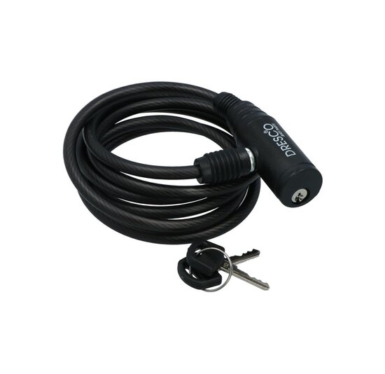 Dresco Kabelslot - 150 CM - 6 MM - Zwart