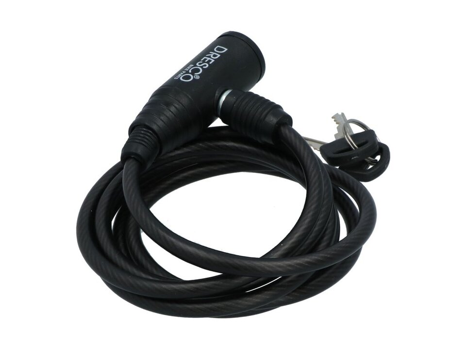 Dresco Kabelslot - 150 CM - 6 MM - Zwart