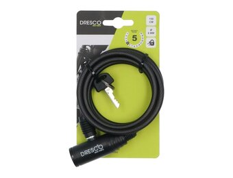 Dresco Kabelslot - 150 CM - 6 MM - Zwart