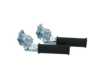 Dresco Fiets Voetsteunen - Stevig En Opklapbaar - Zwart