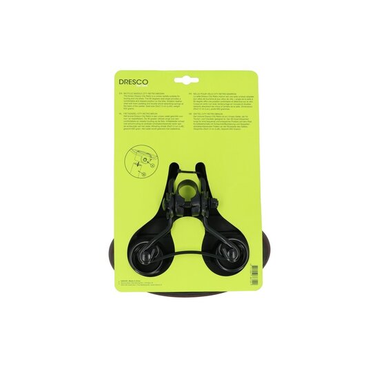 Dresco City Fietszadel - Retro - Bruin