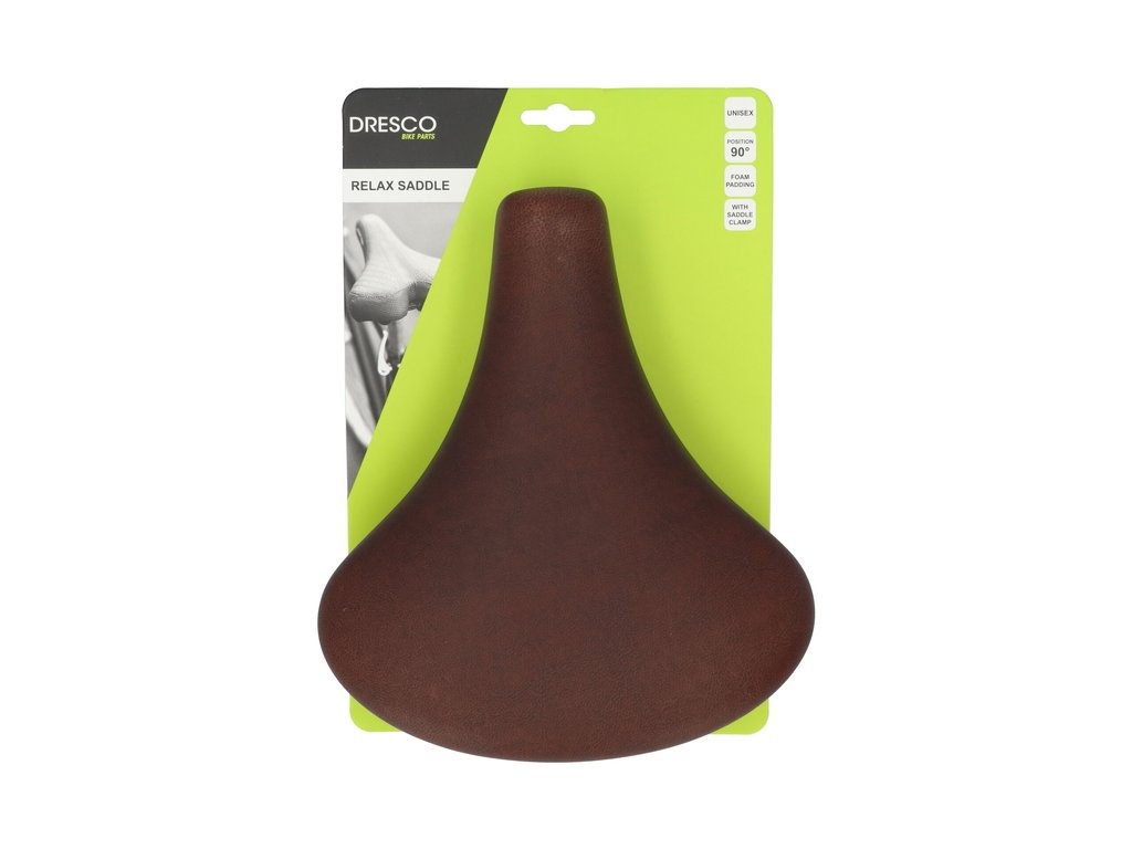 Dresco City Fietszadel - Retro - Bruin