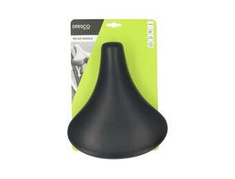 Dresco City Fietszadel - Retro - Zwart