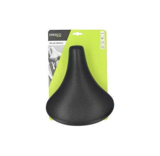 Dresco City Fietszadel - Retro - Zwart