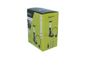 Dresco Voetpomp - Voor Alle Fietsventiellen - Pompslang 40 CM -Zwart