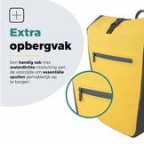 Voltano Luxe E-bike Fietstas 28L - Geel / Zwart - Pakaftas Met Laptop vak - 100% Waterdicht