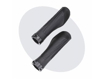 Voltano Ergonomische Fietshandvatten Zwart - 132 / 132 MM