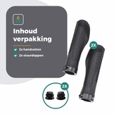 Voltano Ergonomische Fietshandvatten Zwart - 132 / 132 MM