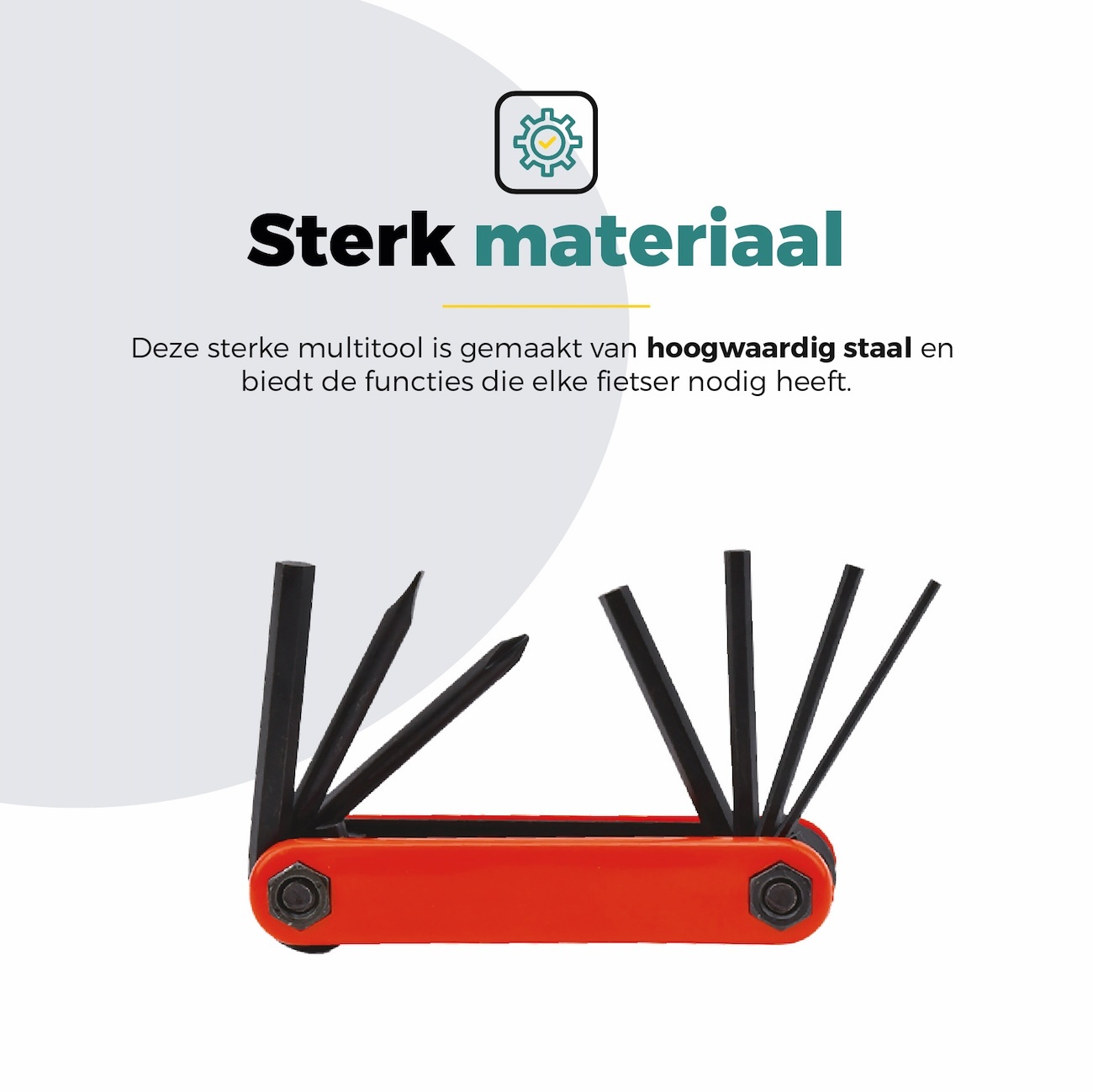 Voltano Multitool Gereedschap 7 Functies - Zwart - Inbus en Kruis