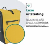 Voltano Luxe E-bike Fietstas 28L - Geel / Zwart - Pakaftas Met Laptop vak - 100% Waterdicht
