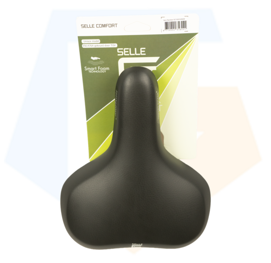 Selle Comfort Pure Fietszadel - Zwart - Met Smart Foam Techniek