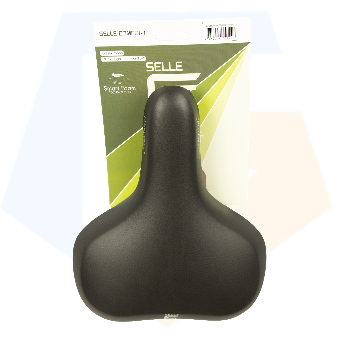 Selle Comfort Pure Fietszadel - Zwart - Met Smart Foam Techniek