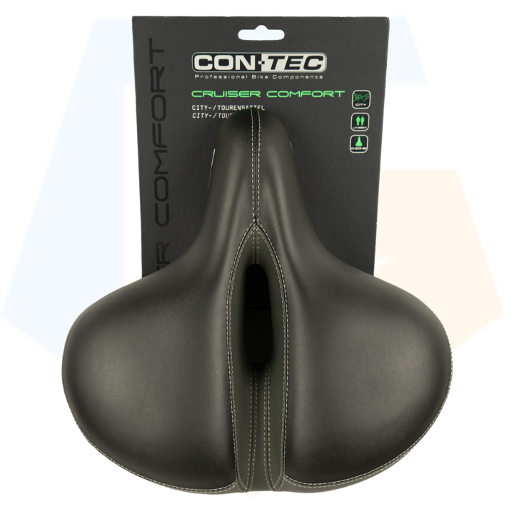 Contec Cruiser Comfort XXL Fietszadel - Unisex - Zwart