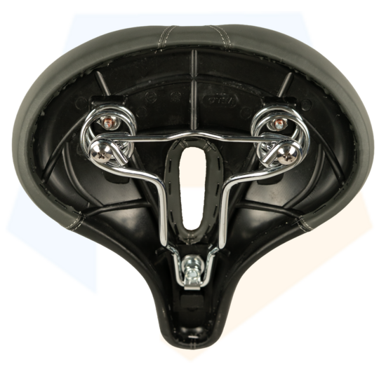 Contec Cruiser Comfort XXL Fietszadel - Unisex - Zwart