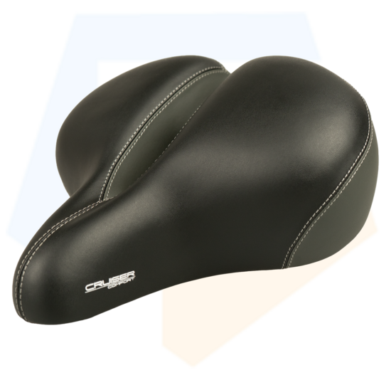 Contec Cruiser Comfort XXL Fietszadel - Unisex - Zwart