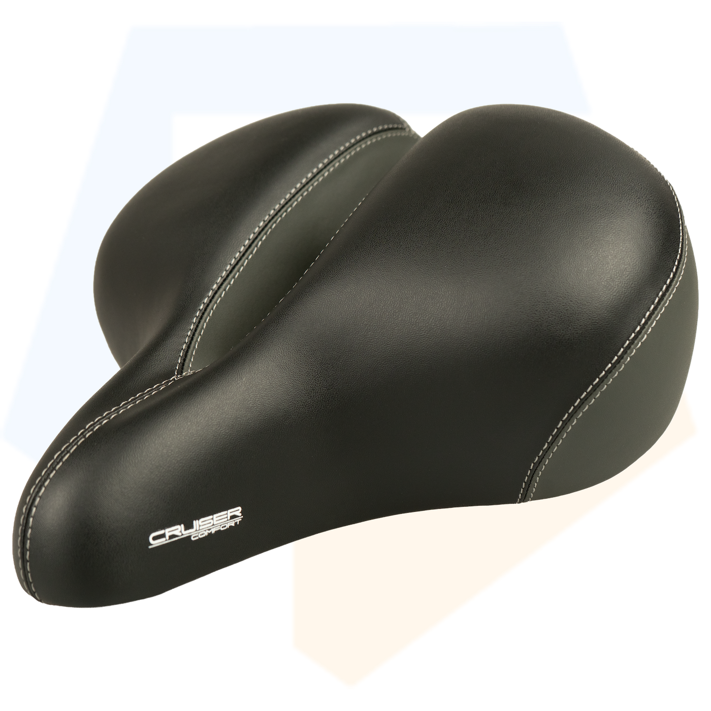 Contec Cruiser Comfort XXL Fietszadel - Unisex - Zwart