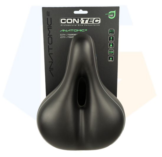 Contec City/Tour Anatomic 2 Heren Fietszadel 100% Waterdicht