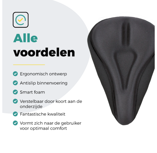 Voltano Zadelhoes Met Uitsparing Voor Sportieve Zadels - Zwart - Trekking