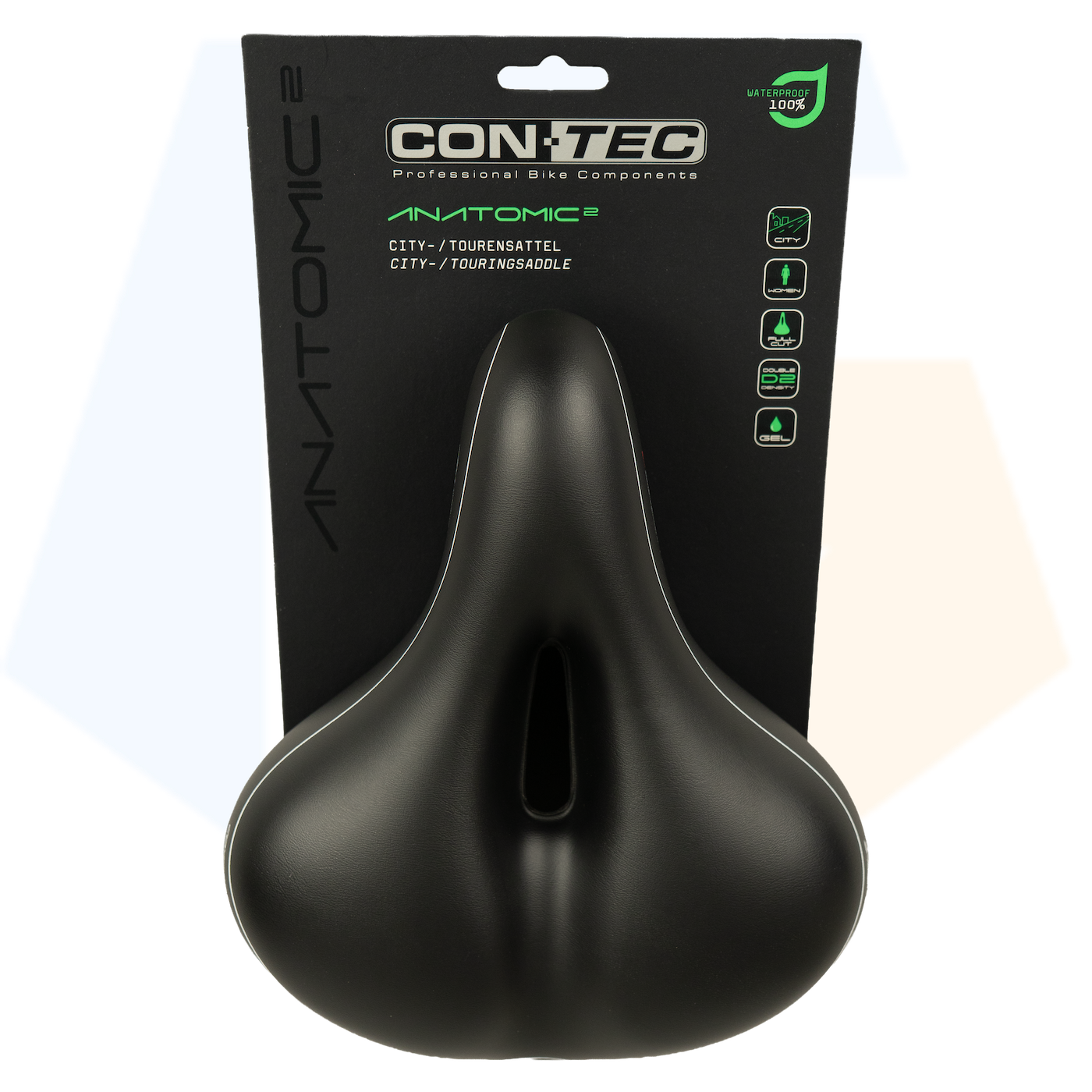 Contec City/Tour Anatomic 2 Dames Fietszadel 100% Waterdicht