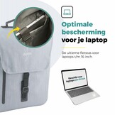 Voltano Equal E-bike Enkele Fietstas 25L - Ice Blauw - Laptopvak - Waterdicht