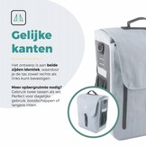 Voltano Equal E-bike Enkele Fietstas 25L - Ice Blauw - Laptopvak - Waterdicht
