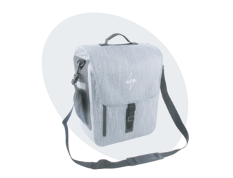 Voltano Equal E-bike Enkele Fietstas 25L - Ice Blauw - Laptopvak - Waterdicht