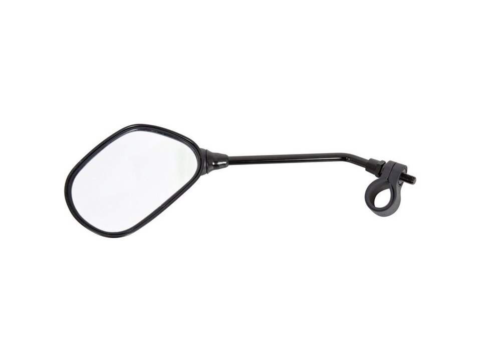 Dresco Fietsspiegel - Met Reflector - Links - Zwart