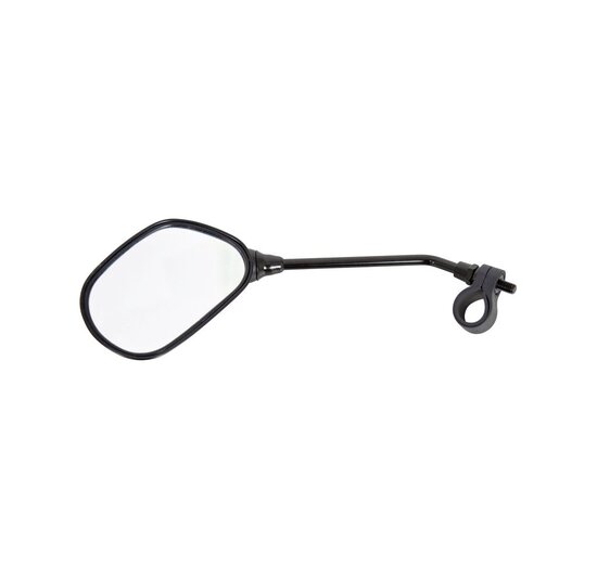 Dresco Fietsspiegel - Met Reflector - Links - Zwart