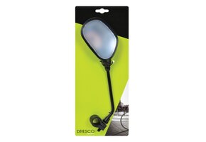 Dresco Fietsspiegel - Met Reflector - Links - Zwart