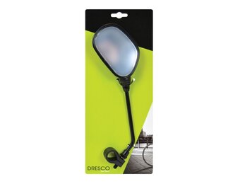 Dresco Fietsspiegel - Met Reflector - Links - Zwart