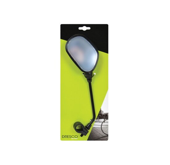 Dresco Fietsspiegel - Met Reflector - Links - Zwart
