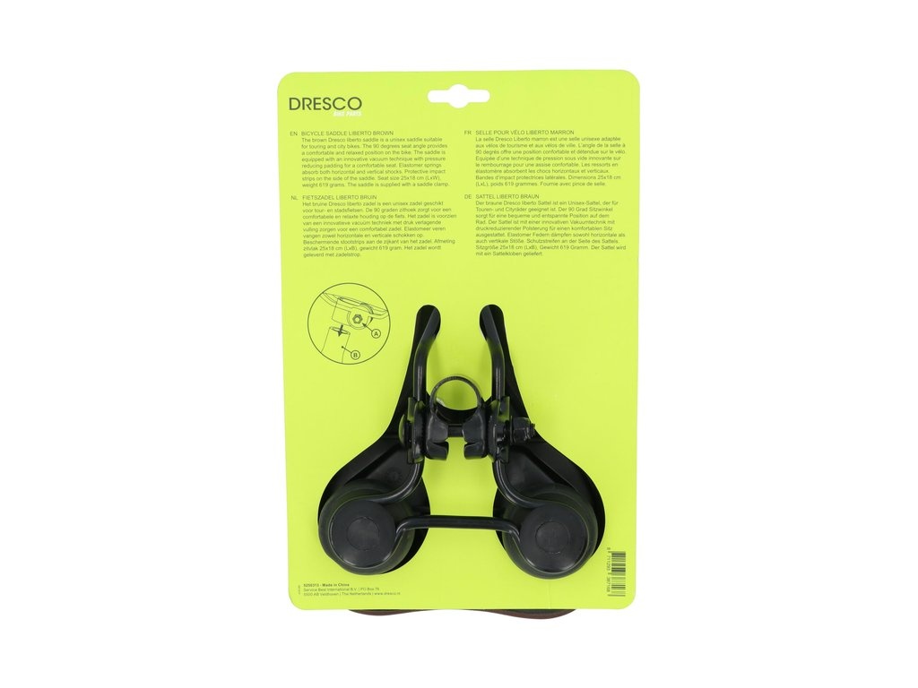 Dresco Liberto Fietszadel - Unisex - Bruin