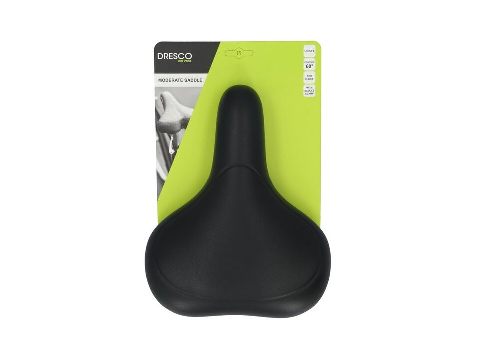 Dresco E-Bike Fietszadel - PU Schuim - Unisex - Zwart