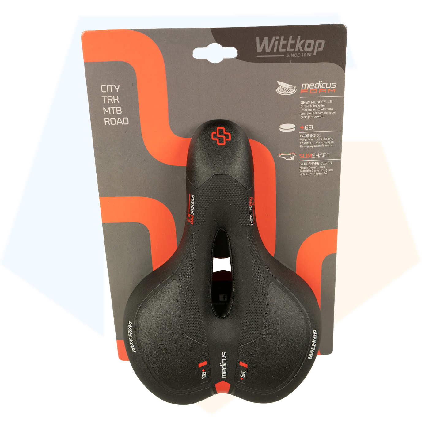 Wittkop Medicus Pro 2.0 Dames Gelzadel - Zwart - Voorgevormde Gelpads