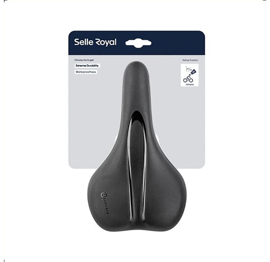 Selle Royal Rio Athletic Fietszadel - Unisex Zadel - Zwart