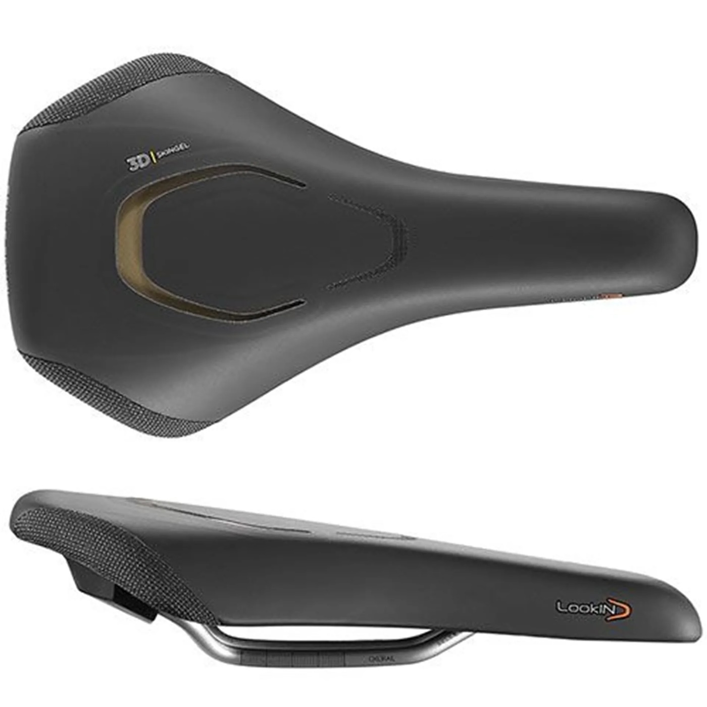 Selle Royal Look In 3D Moderate Dames Gel Fietszadel - Zwart