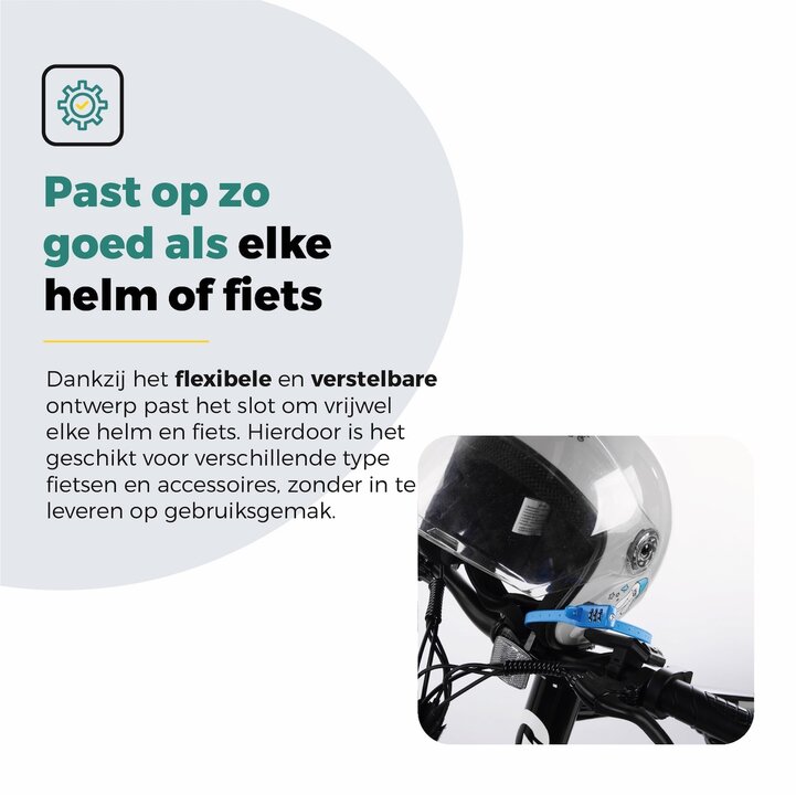 Voltano Accuslot Bagagedrager - Fietshelm / Tas Codeslot - Blauw - Reisslot