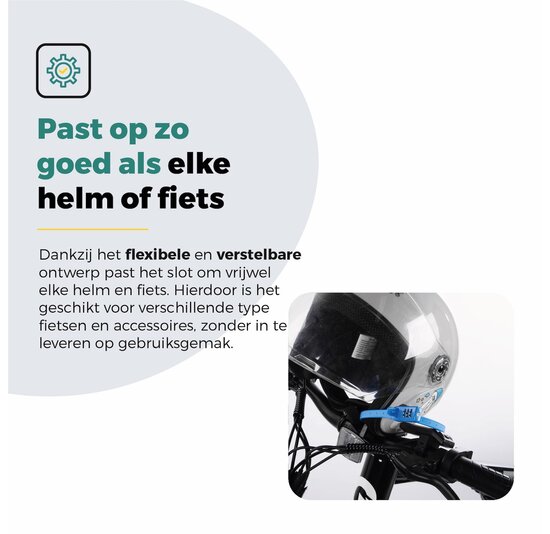 Voltano Accuslot Bagagedrager - Fietshelm / Tas Codeslot - Blauw - Reisslot