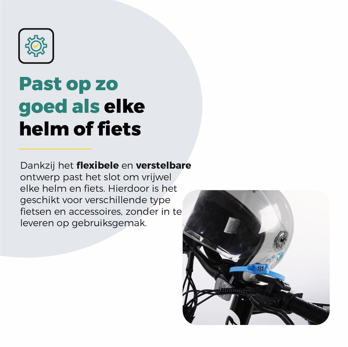 Voltano Accuslot Bagagedrager - Fietshelm / Tas Codeslot - Blauw - Reisslot