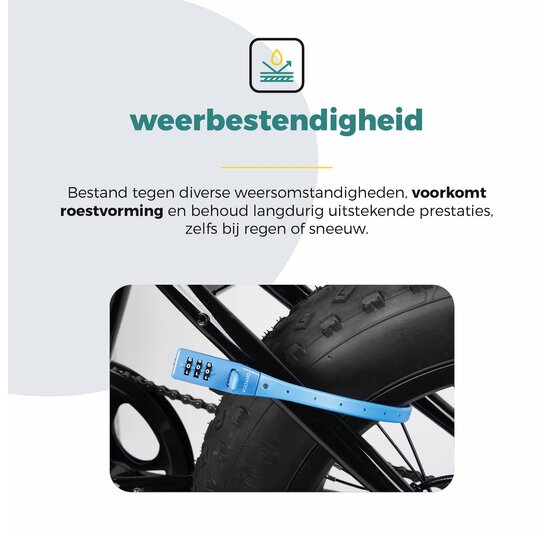 Voltano Accuslot Bagagedrager - Fietshelm / Tas Codeslot - Blauw - Reisslot