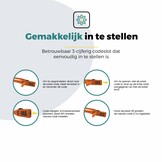 Voltano Accuslot Bagagedrager - Fietshelm / Tas Codeslot - Blauw - Reisslot