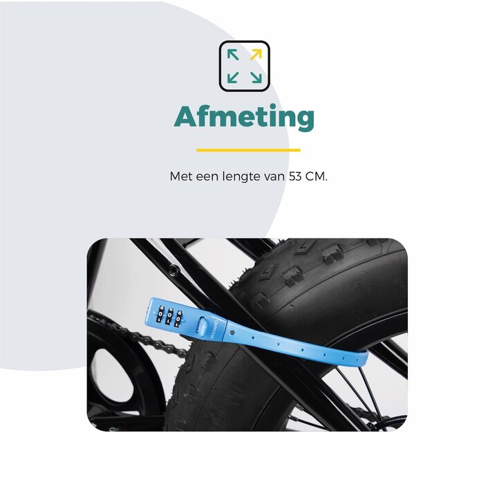 Voltano Accuslot Bagagedrager - Fietshelm / Tas Codeslot - Blauw - Reisslot