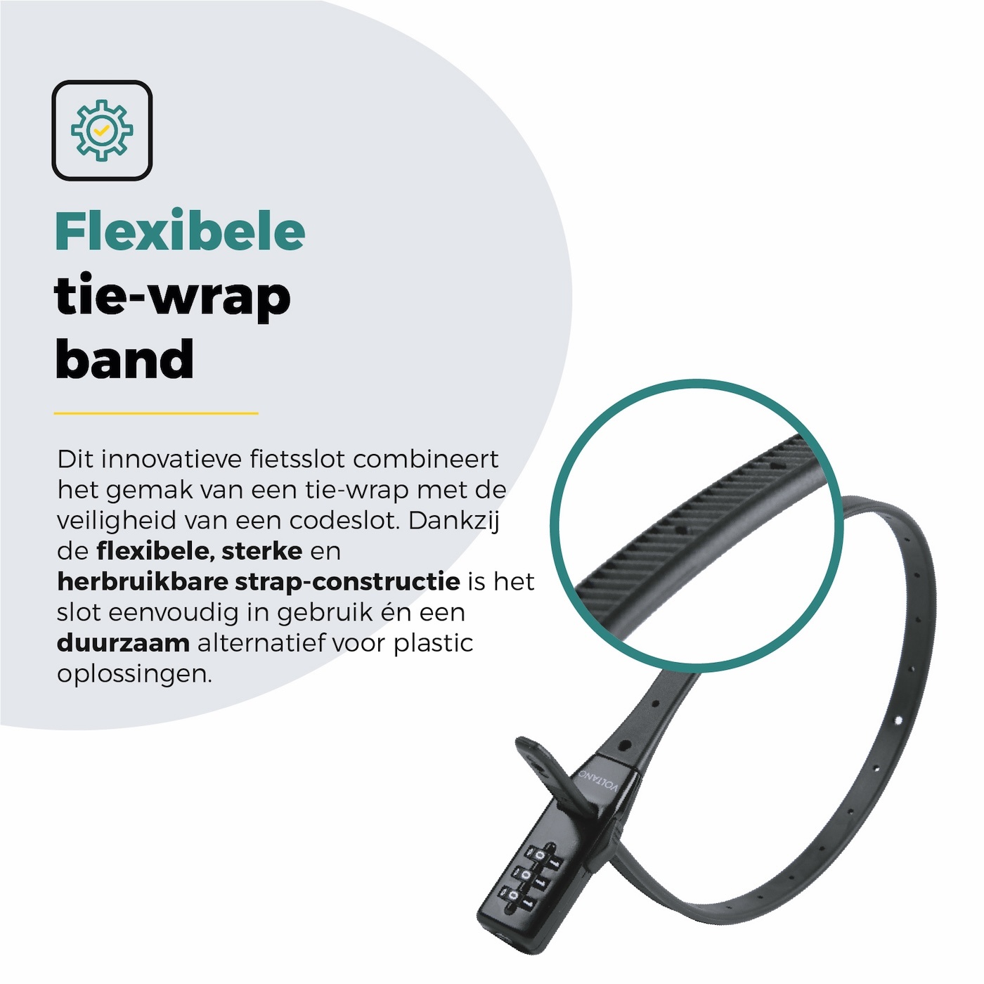 Voltano Accuslot Bagagedrager - Fietshelm / Tas Codeslot - Zwart - Reisslot