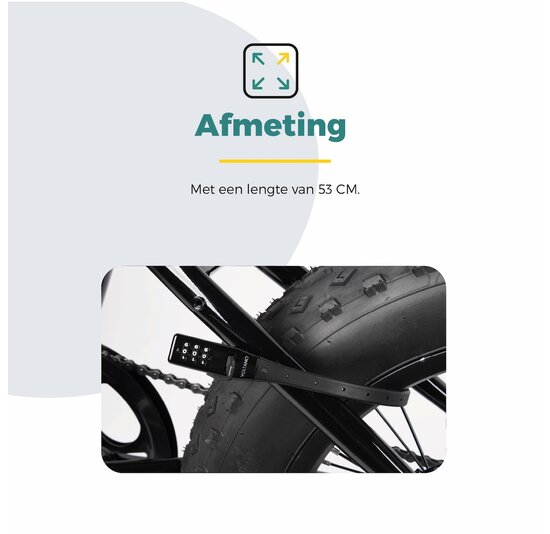 Voltano Accuslot Bagagedrager - Fietshelm / Tas Codeslot - Zwart - Reisslot