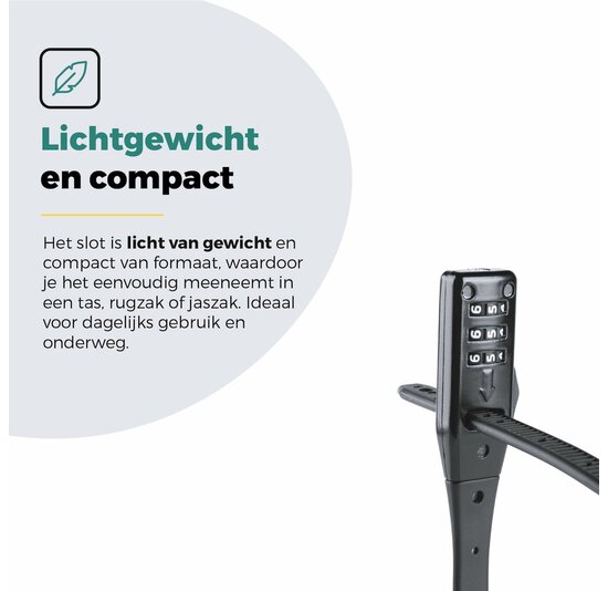 Voltano Accuslot Bagagedrager - Fietshelm / Tas Codeslot - Zwart - Reisslot