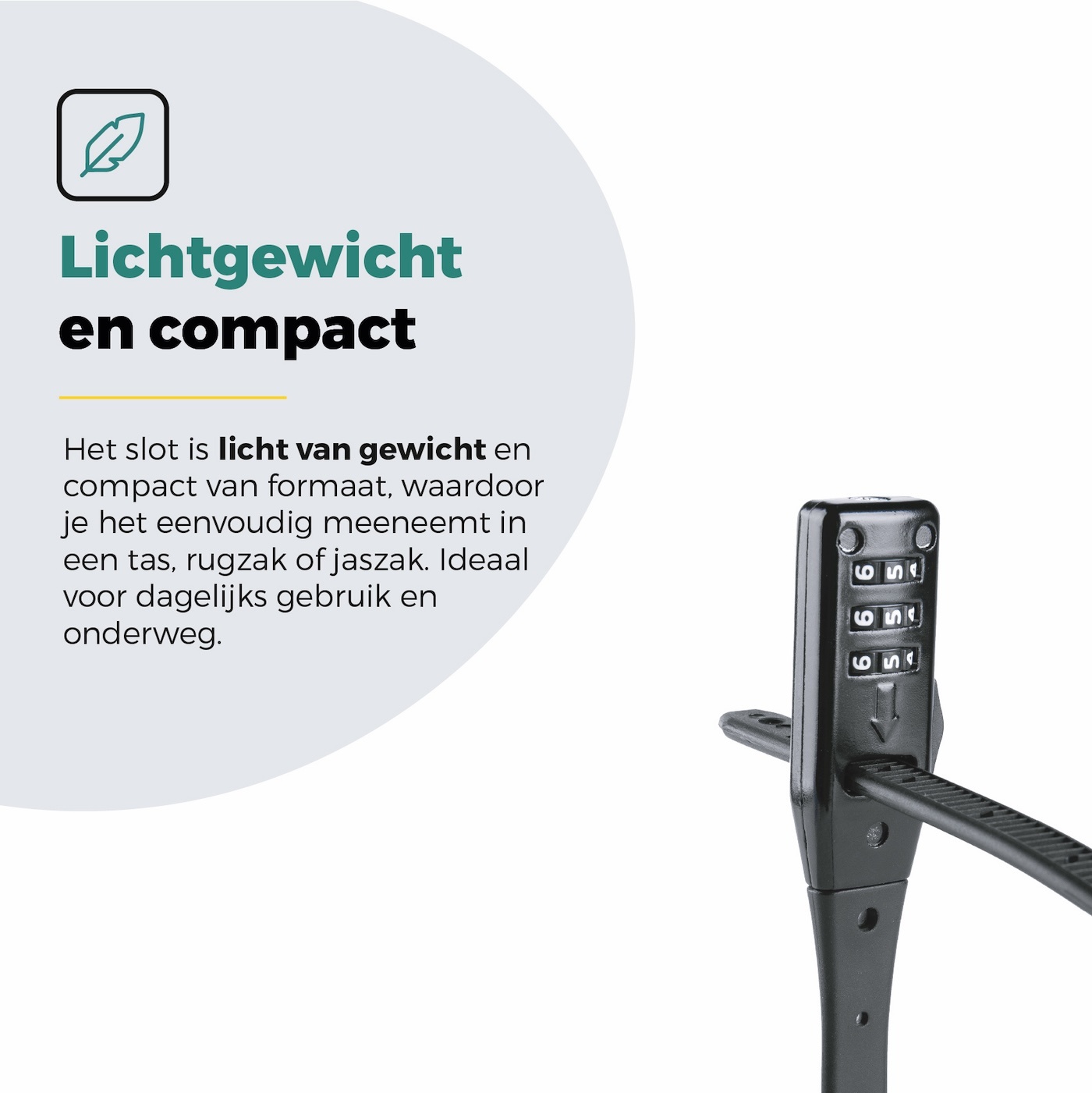 Voltano Accuslot Bagagedrager - Fietshelm / Tas Codeslot - Zwart - Reisslot