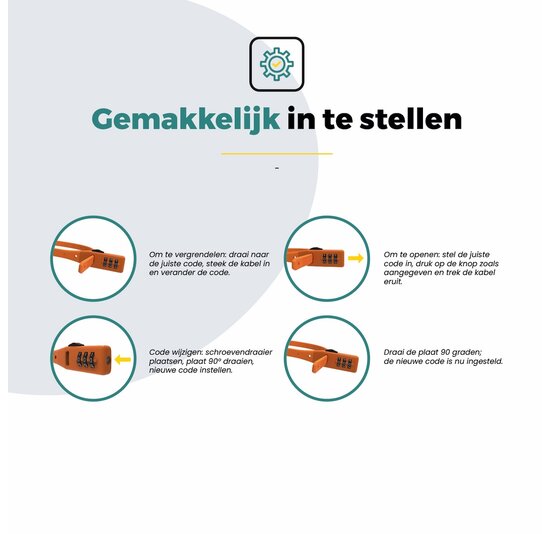 Voltano Accuslot Bagagedrager - Fietshelm / Tas Codeslot - Zwart - Reisslot