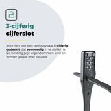 Voltano Accuslot Bagagedrager - Fietshelm / Tas Codeslot - Zwart - Reisslot