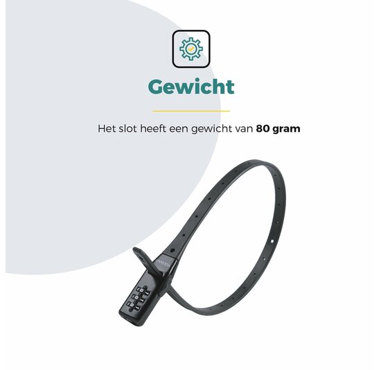 Voltano Accuslot Bagagedrager - Fietshelm / Tas Codeslot - Zwart - Reisslot